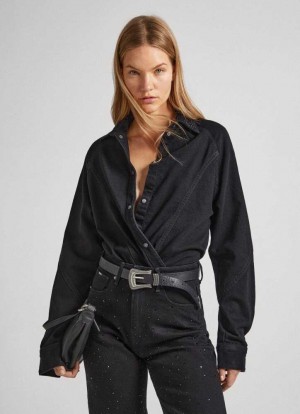 Pepe Jeans Regular Fit Denim Shirt Skjorta Dam Blå | 827659KDZ