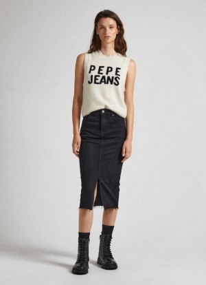 Pepe Jeans Regular Fit Denim Skirt Denim Dam Blå | 258974QAZ