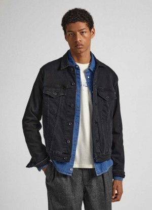 Pepe Jeans Regular Fit Gymdigo Denim Jacket Jacka Herr Blå | 390678UIA