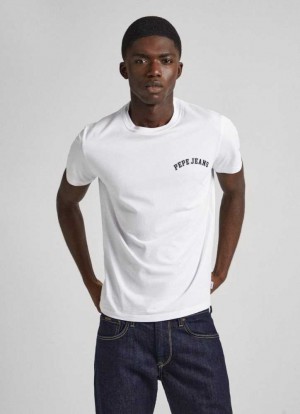 Pepe Jeans Regular Fit T-shirt With Varsity Logo T-shirt Herr Vita | 204578YPA