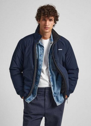 Pepe Jeans Reversible Bomber Jacket Jacka Herr Mörkgrå | 190643EQX