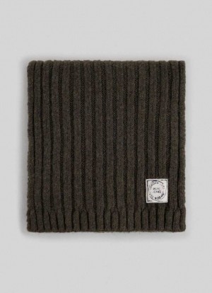 Pepe Jeans Räfflad Knit Scarf Halsduk Dam Gröna | 830645HQL