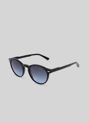 Pepe Jeans Round Sunglasses Solglasögon Herr Svarta | 451938SAO
