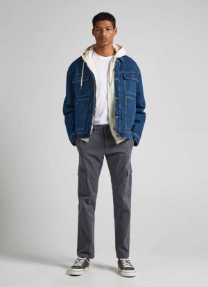 Pepe Jeans Sean Regular Fit Chino Trousers Långbyxor Herr Grå | 728903LKA