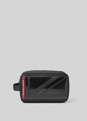Pepe Jeans Slider Wash Bag Väskor & Ryggsäck Herr Svarta | 896215XGI