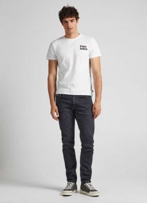 Pepe Jeans Stanley Five-pocket Trousers Långbyxor Herr Grå | 382645HAO