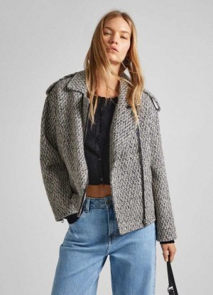 Pepe Jeans Ull Tweed Jacket Jacka Dam Olika Färger | 671954OJR