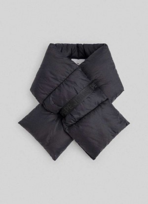 Pepe Jeans Vadderad Nylon Scarf Halsduk Herr Svarta | 972615UFB