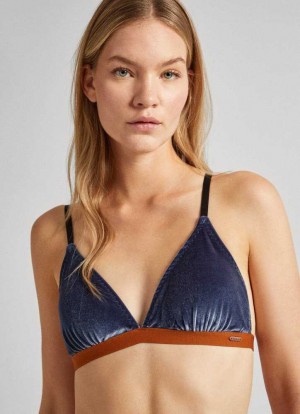 Pepe Jeans Velvet Bra Underkläder Dam Svarta | 857926HQO