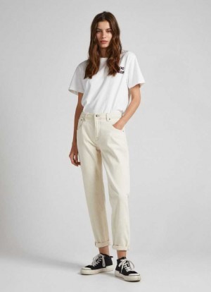 Pepe Jeans Violet Relaxed Fit High-rise Jeans Trends Dam Blå | 231780OUW