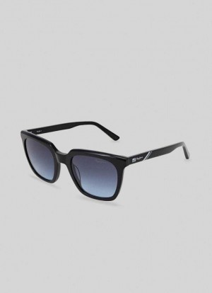 Pepe Jeans Wayfarer Sunglasses Solglasögon Dam Svarta | 570613DCA