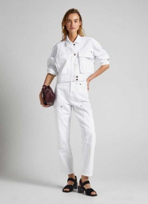 Pepe Jeans Willow High Midja Tapered-fit Jeans Trends Dam Blå | 326589AER