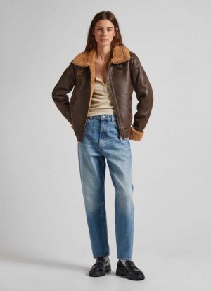 Pepe Jeans Willow Tapered Fit High-rise Jeans Denim Dam Blå | 205873RLT