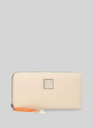 Pepe Jeans Zip Wallet Väskor & Ryggsäck Dam Vita | 194375SUW